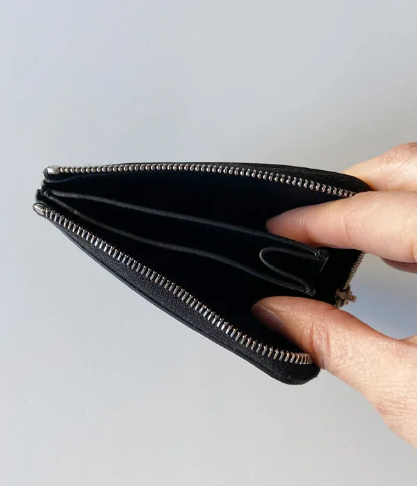 Aeta/L-SHAPED WALLET S(BLACK)