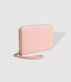 Arabella Travel Wallet ~ Blush Pink