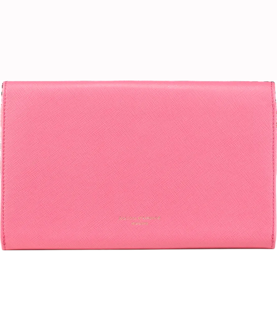 Aspinal Of London Pink Classic Travel Wallet Personalised "GT"