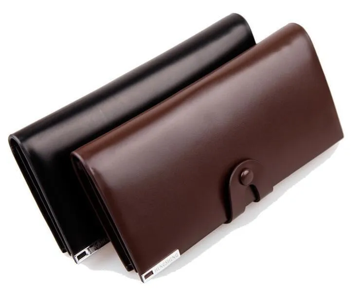 Business Long Leather Wallets