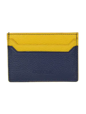 DCLIC Block Reverse Credit Card Wallet - Blue-Yellow