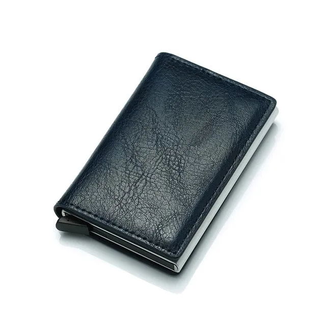 DIENQI Rfid Card Holder Men Wallets Money Bag Male Vintage Black Short Purse 2020 Small Leather Slim Wallets Mini Wallets Thin