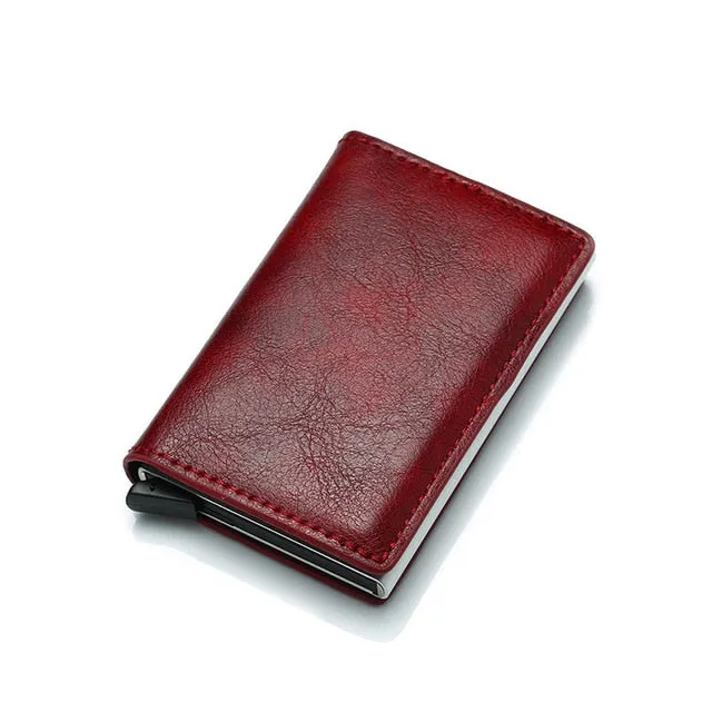 DIENQI Rfid Card Holder Men Wallets Money Bag Male Vintage Black Short Purse 2020 Small Leather Slim Wallets Mini Wallets Thin