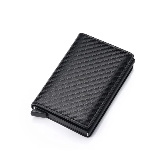 DIENQI Rfid Card Holder Men Wallets Money Bag Male Vintage Black Short Purse 2020 Small Leather Slim Wallets Mini Wallets Thin