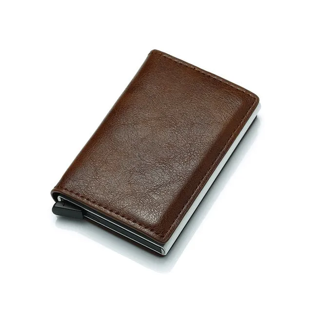 DIENQI Rfid Card Holder Men Wallets Money Bag Male Vintage Black Short Purse 2020 Small Leather Slim Wallets Mini Wallets Thin