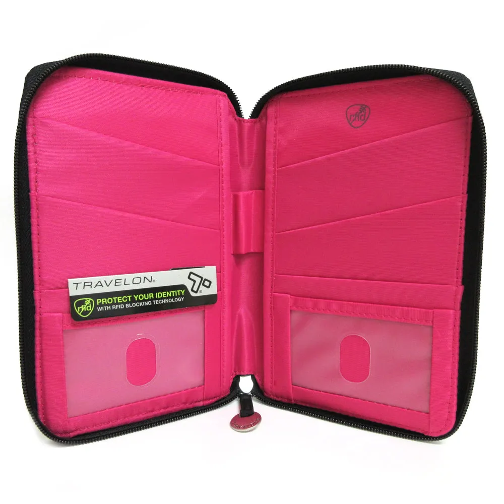 Family Passport Holder RFID Blocking ID Travel Wallet Organizer Case Travelon US