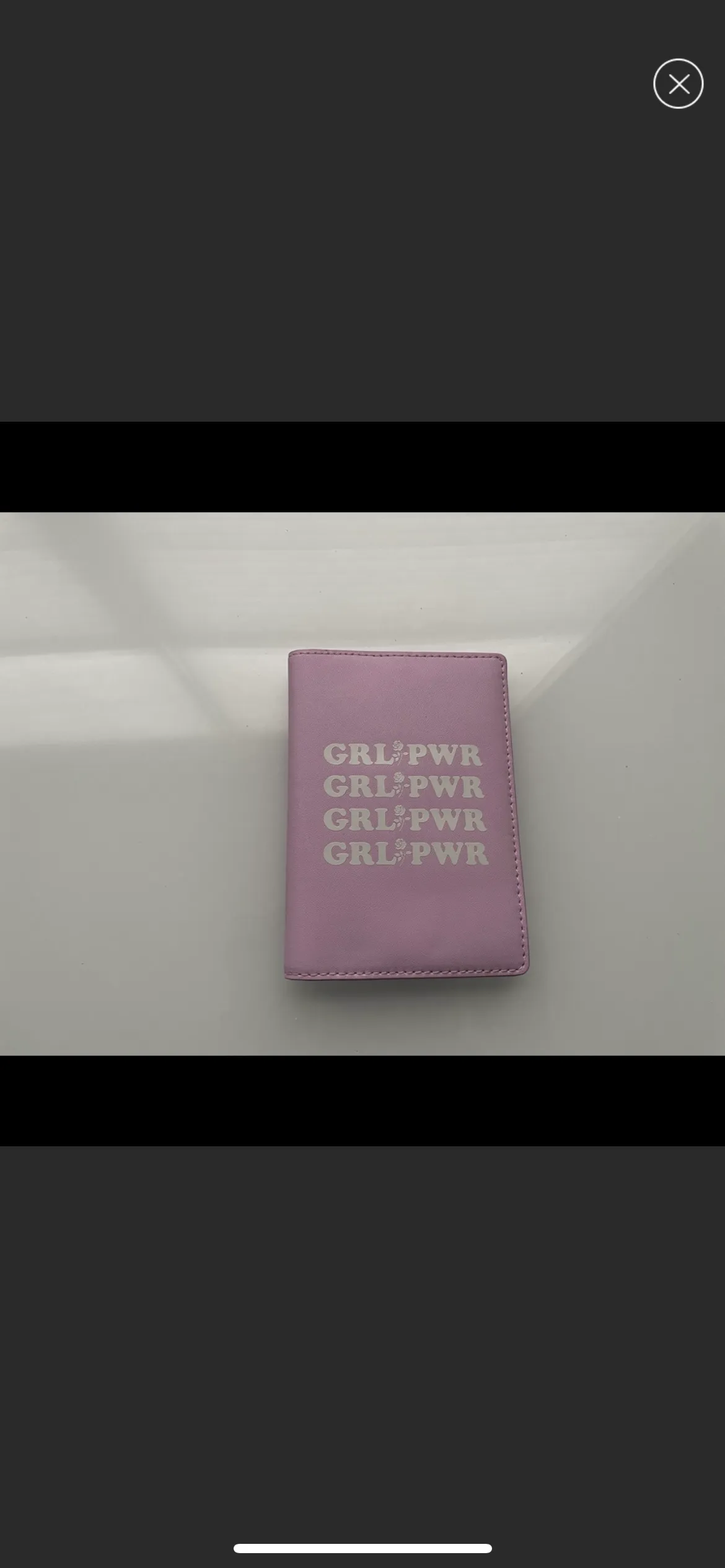 Girl Power Leather Passport Holder REBECCA