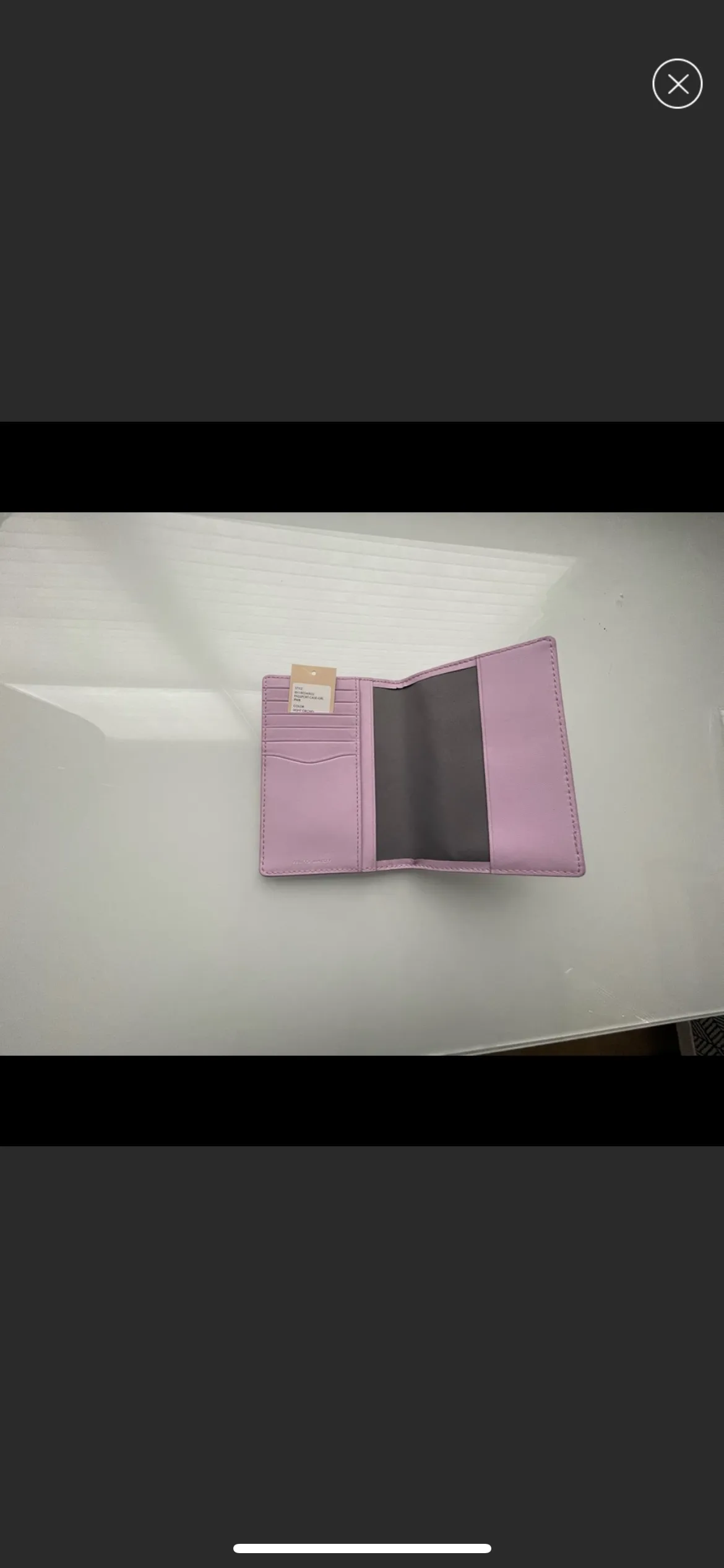 Girl Power Leather Passport Holder REBECCA