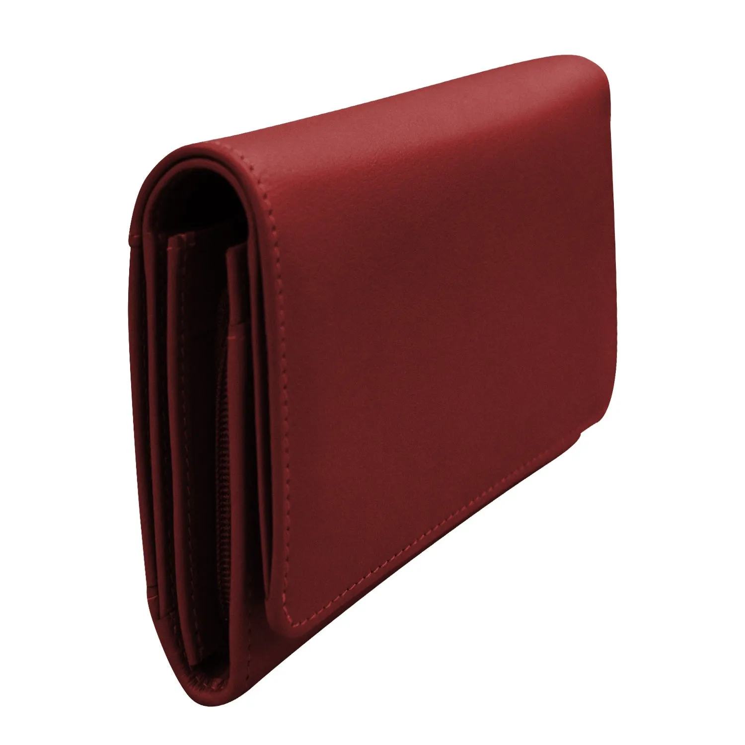Leather French Wallet Merlot