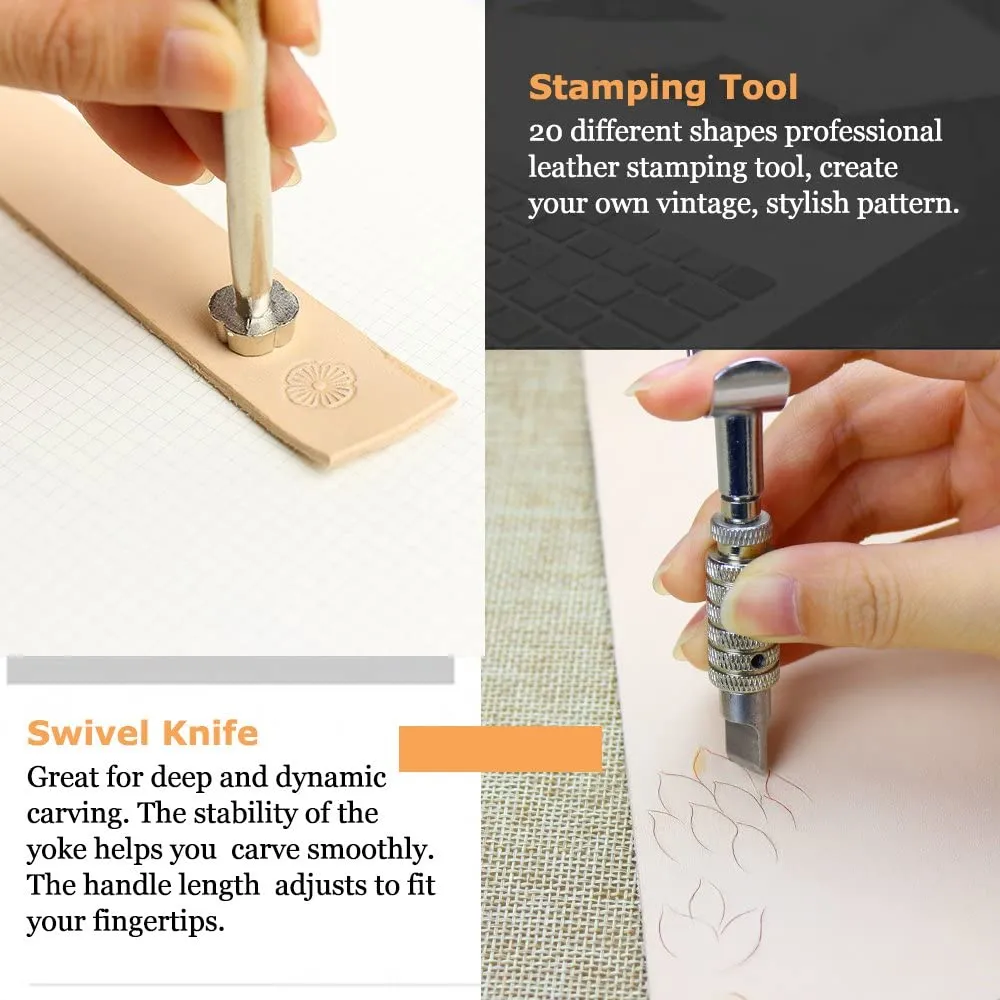 Leather Tools SIMPZIA 52 pcs