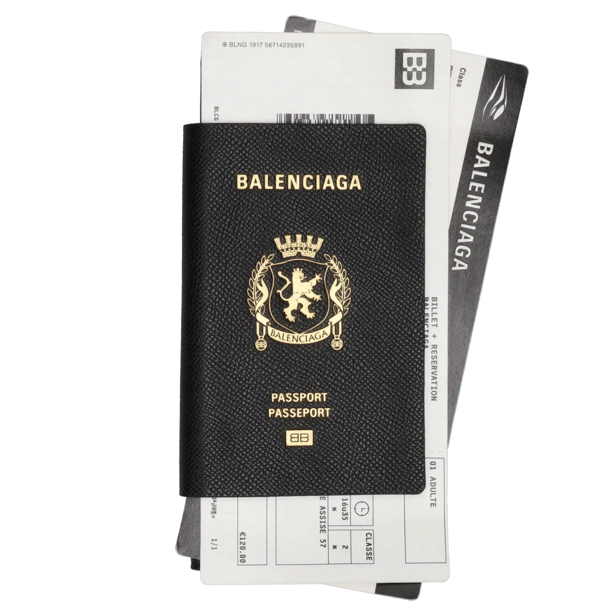PASSPORT LONG WALLET 2 TICKETS / 1000:BLACK
