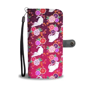 Pink To Black Cats Wallet Case