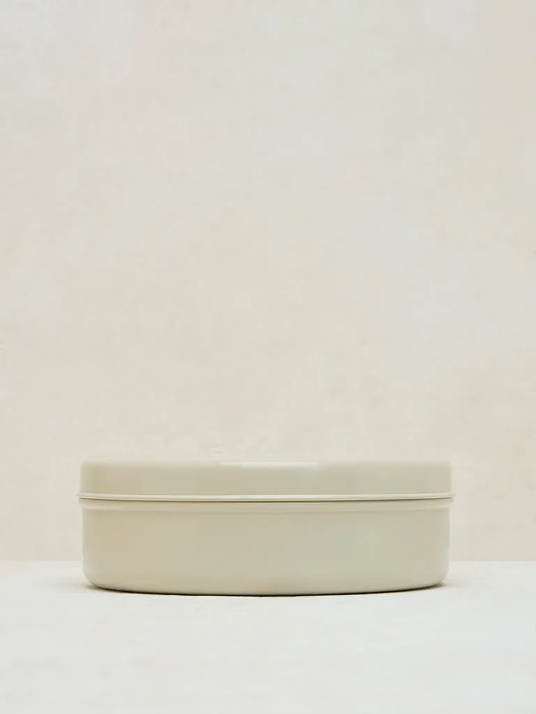 Westside Home Ivory Leaf Printed Masala Box