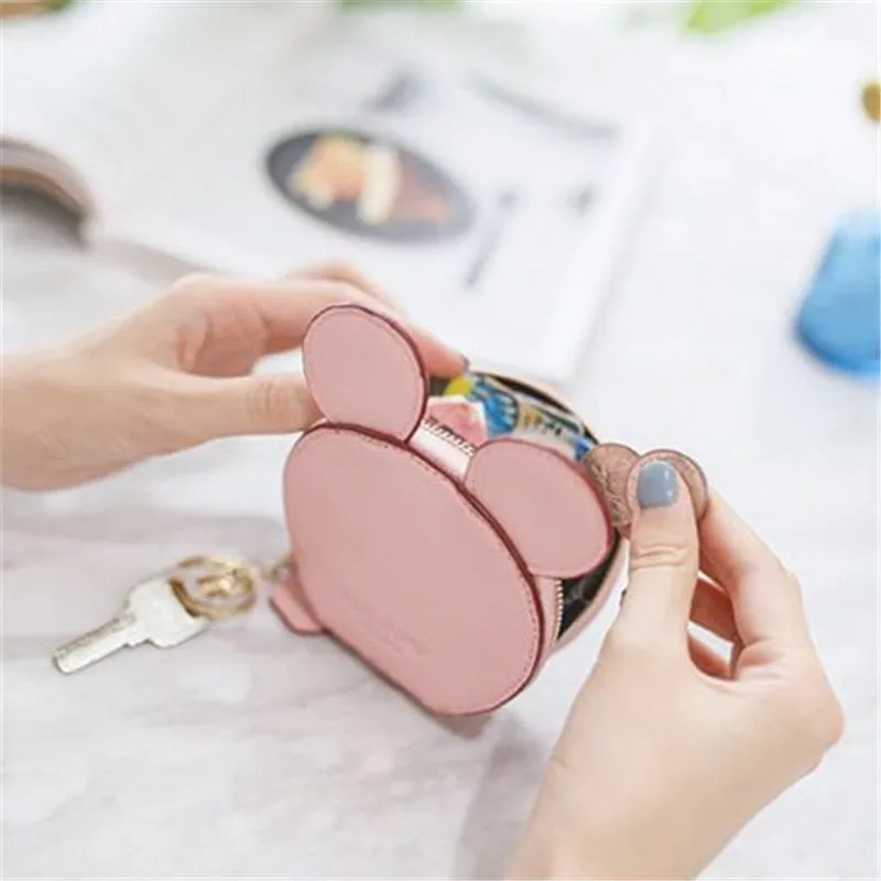 Women Small Cute Cartoon kawaii Card Holder Wallets